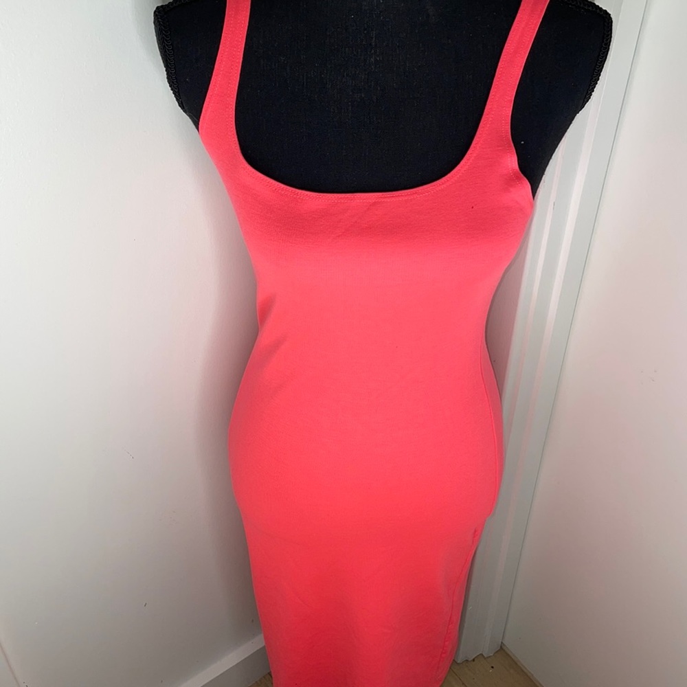 Zara Hot Pink Tank Dress Size M New with Tags